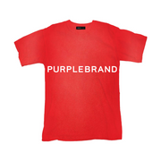 Purple Brand Wordmark Red Tee (P104-JFRW124) - PURPLE BRAND