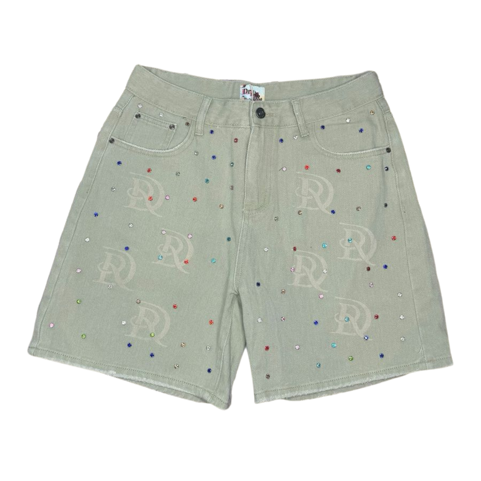 DRY ROT "Rodeo" Rhinestone Denim Shorts - Dry Rot