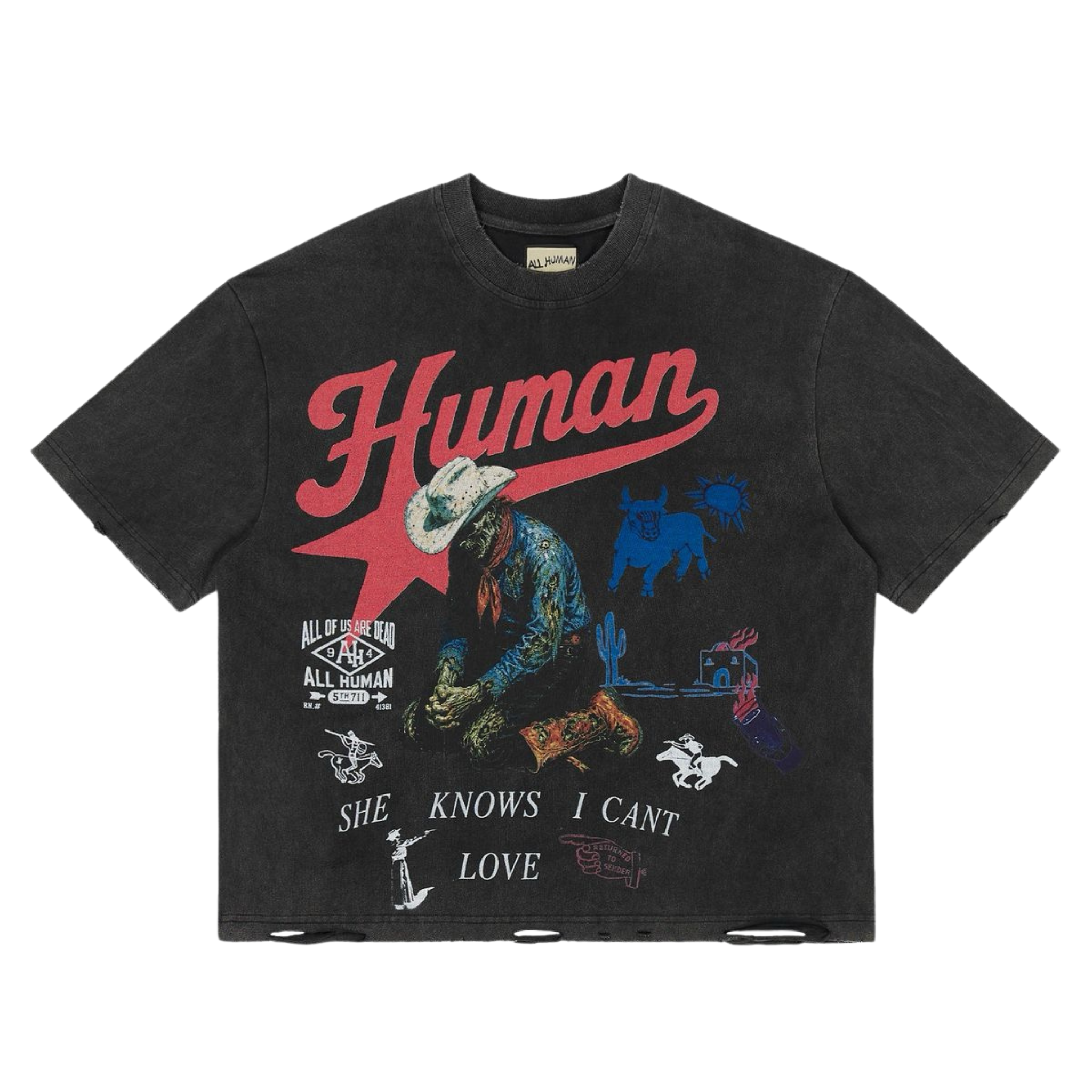 All Human "Love me, Hate Me v2" (Black) - All Human