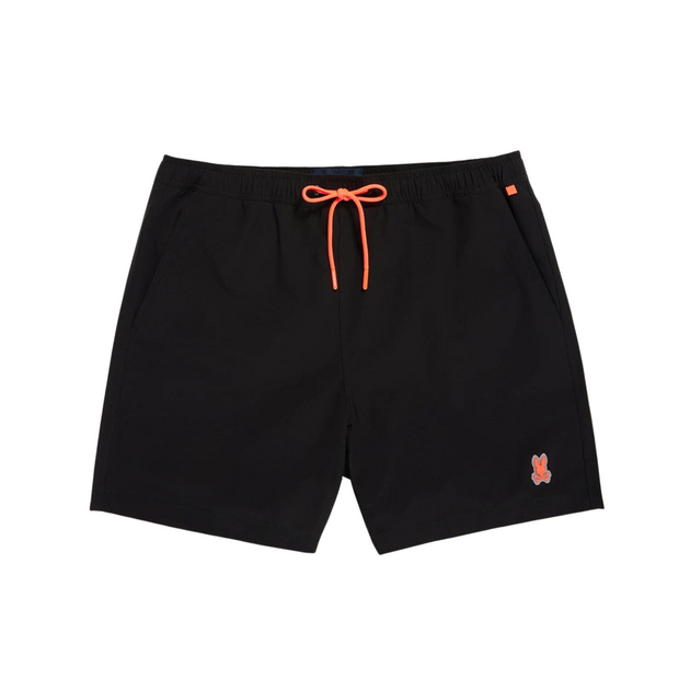 Psycho Bunny Lancaster Hydrochromic Swim Trunks (Black) SNEAKER TOWN