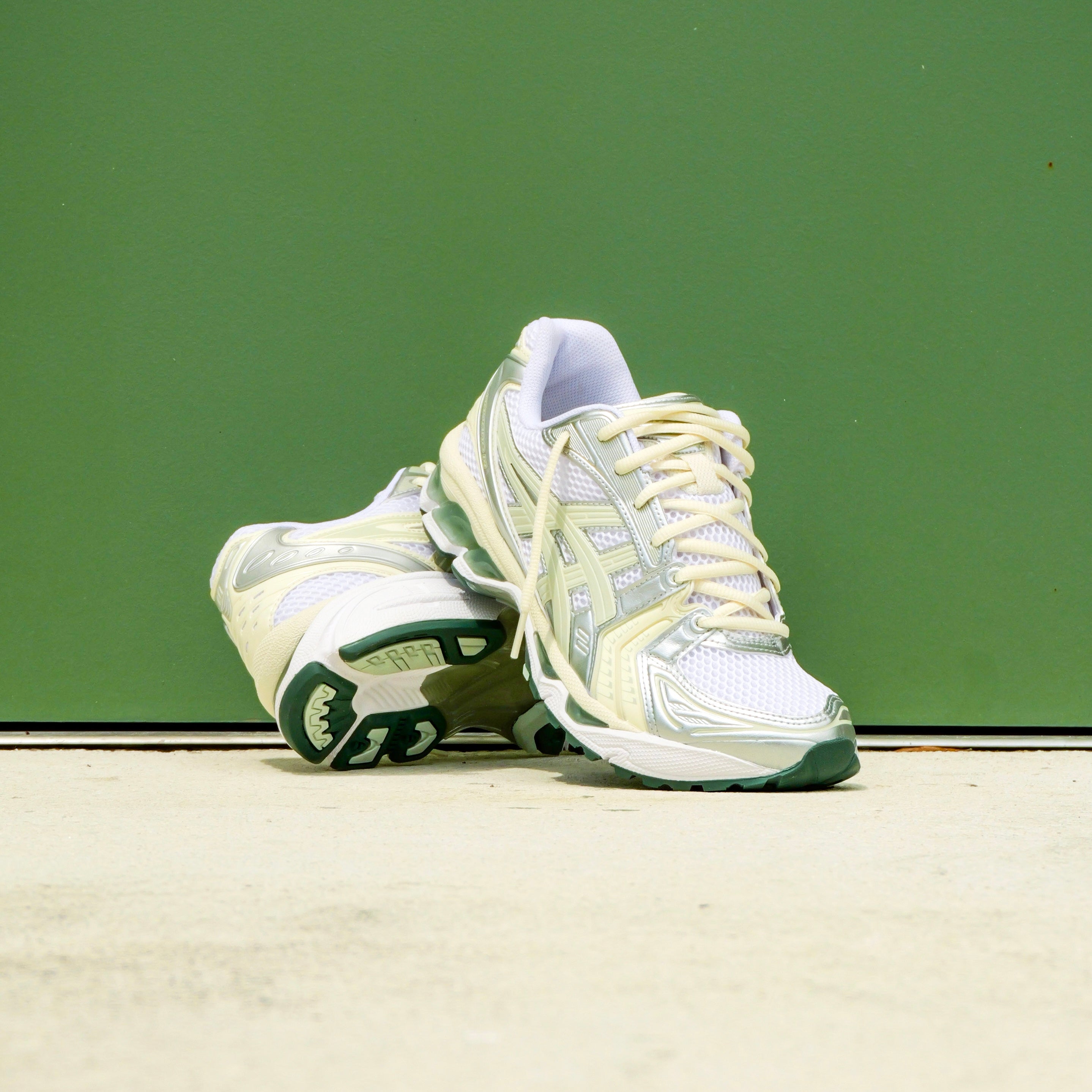 Mens Asics Gel-Kayano 14 (White/Light Sage)