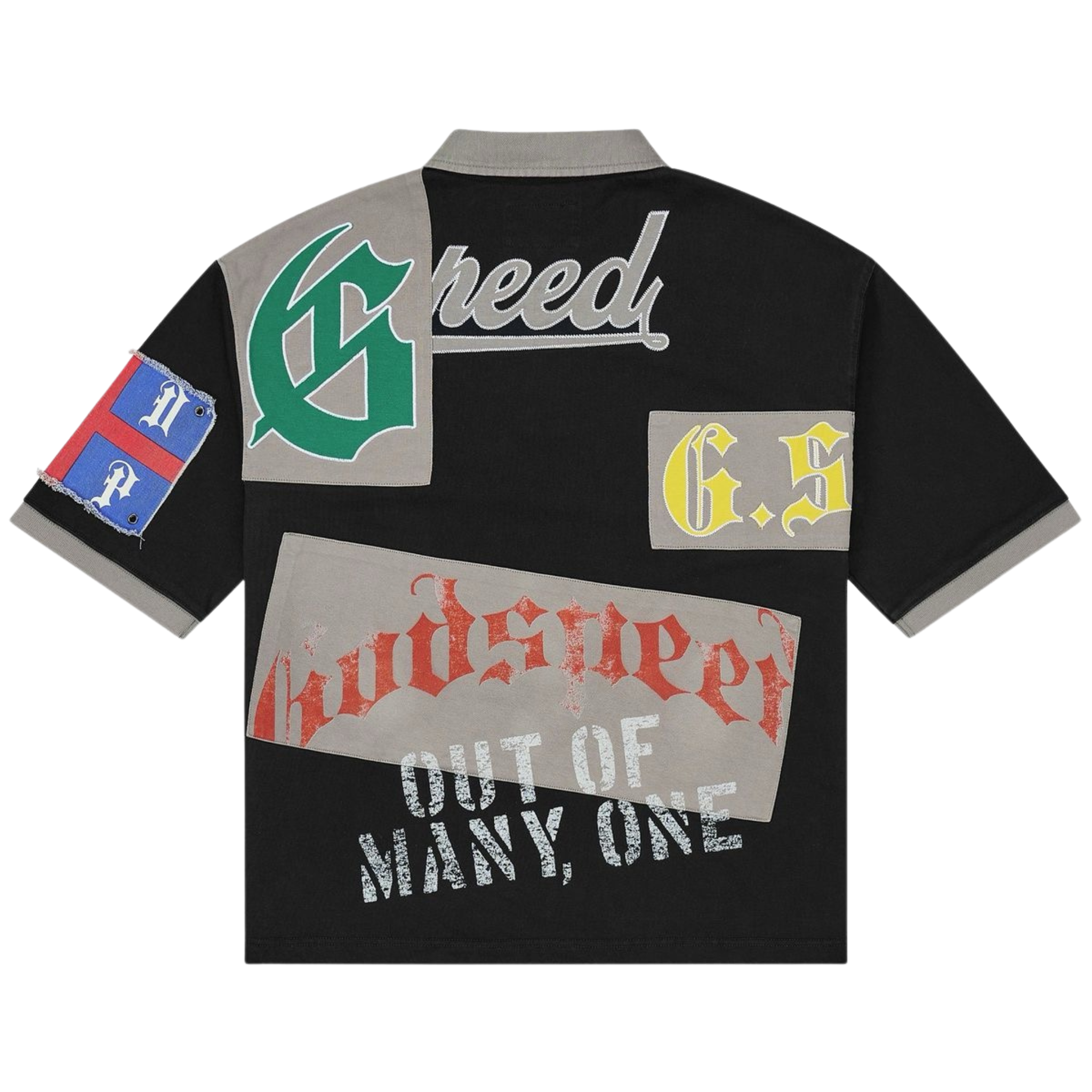 Godspeed Heritage Patchwork Polo (Black) - Godspeed