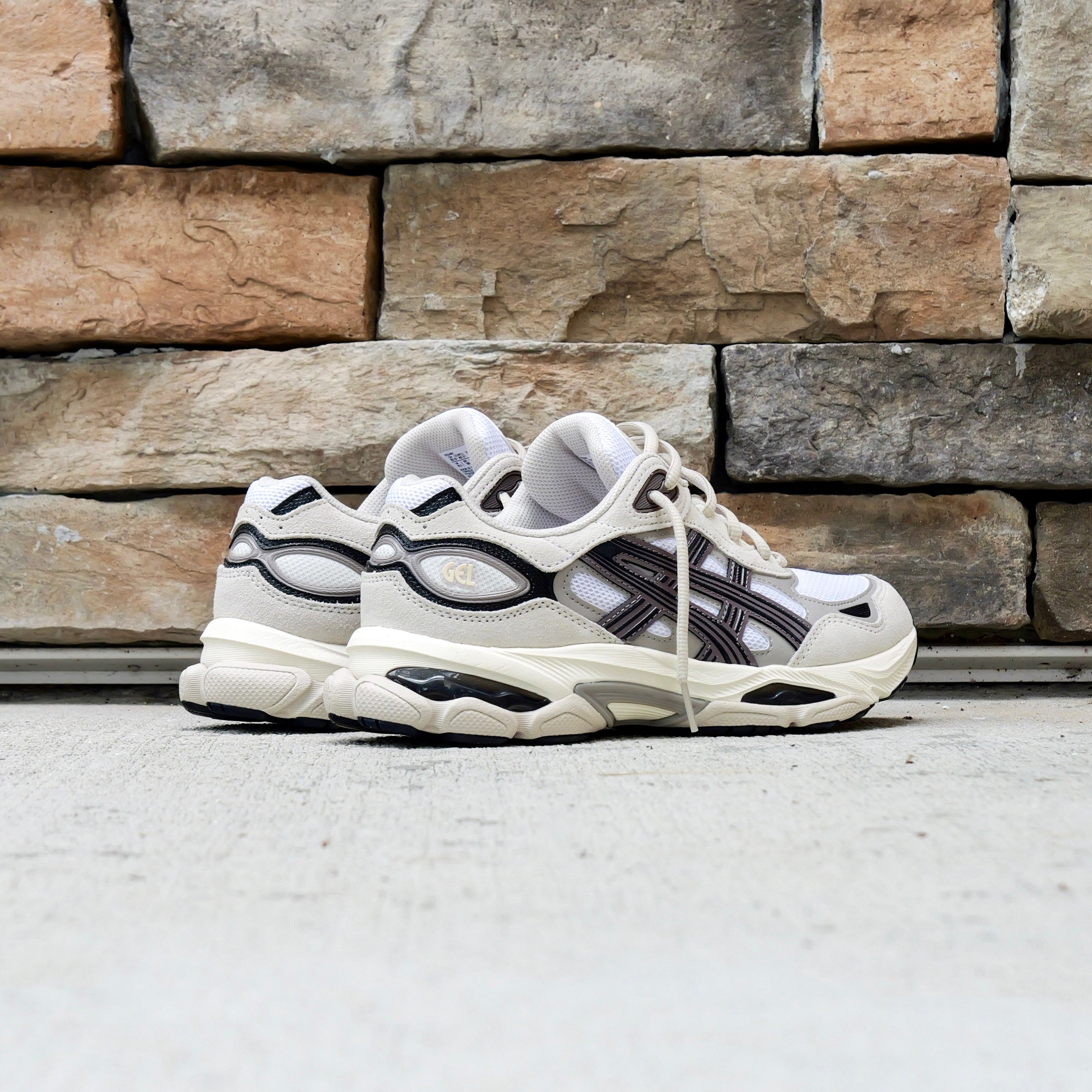 Mens Asics Gel-NYC 2.0 (White/Oatmeal)