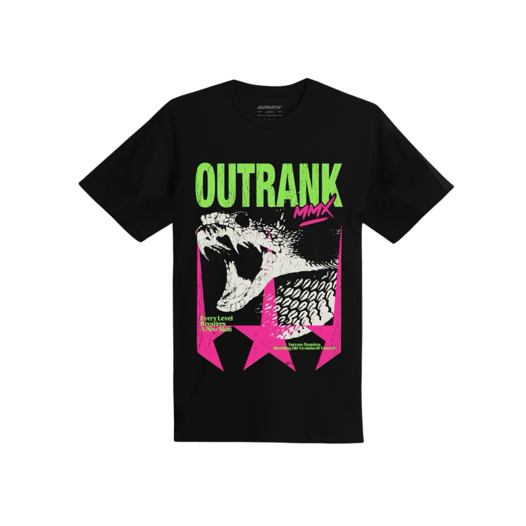 Outrank "Every Level Requires a New Level" T-shirt (Black)
