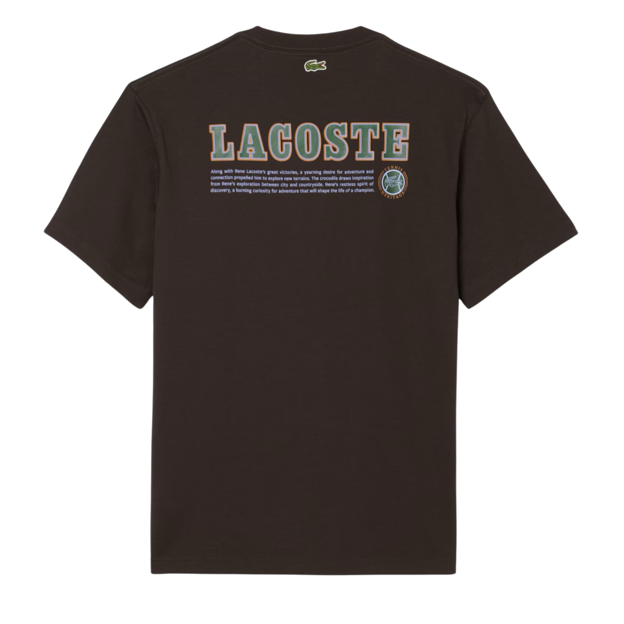 Lacoste Men's Tennis Tee (Brown)