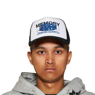 Memory Lane Overlay Trucker Cap (Black/White) - Memory Lane