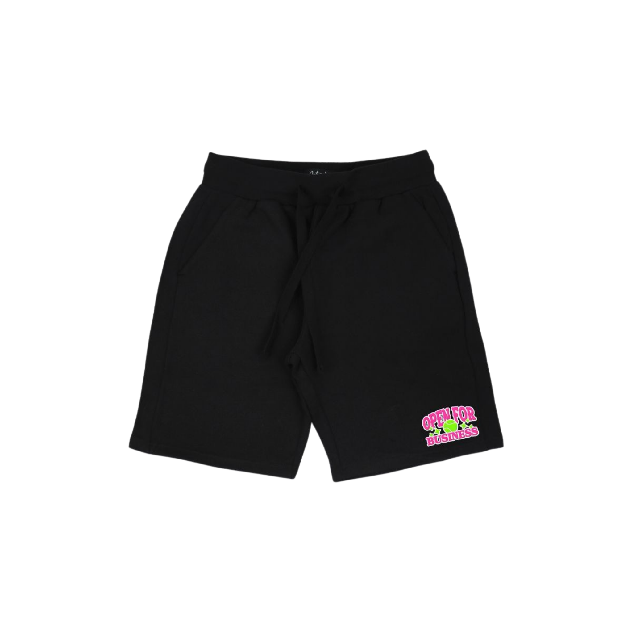 Outrank "Open For Business" Embroidered Shorts (Black)