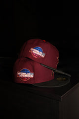 New Era Houston Astros 2005 World Series Side Patch Fitted (Maroon/Black)