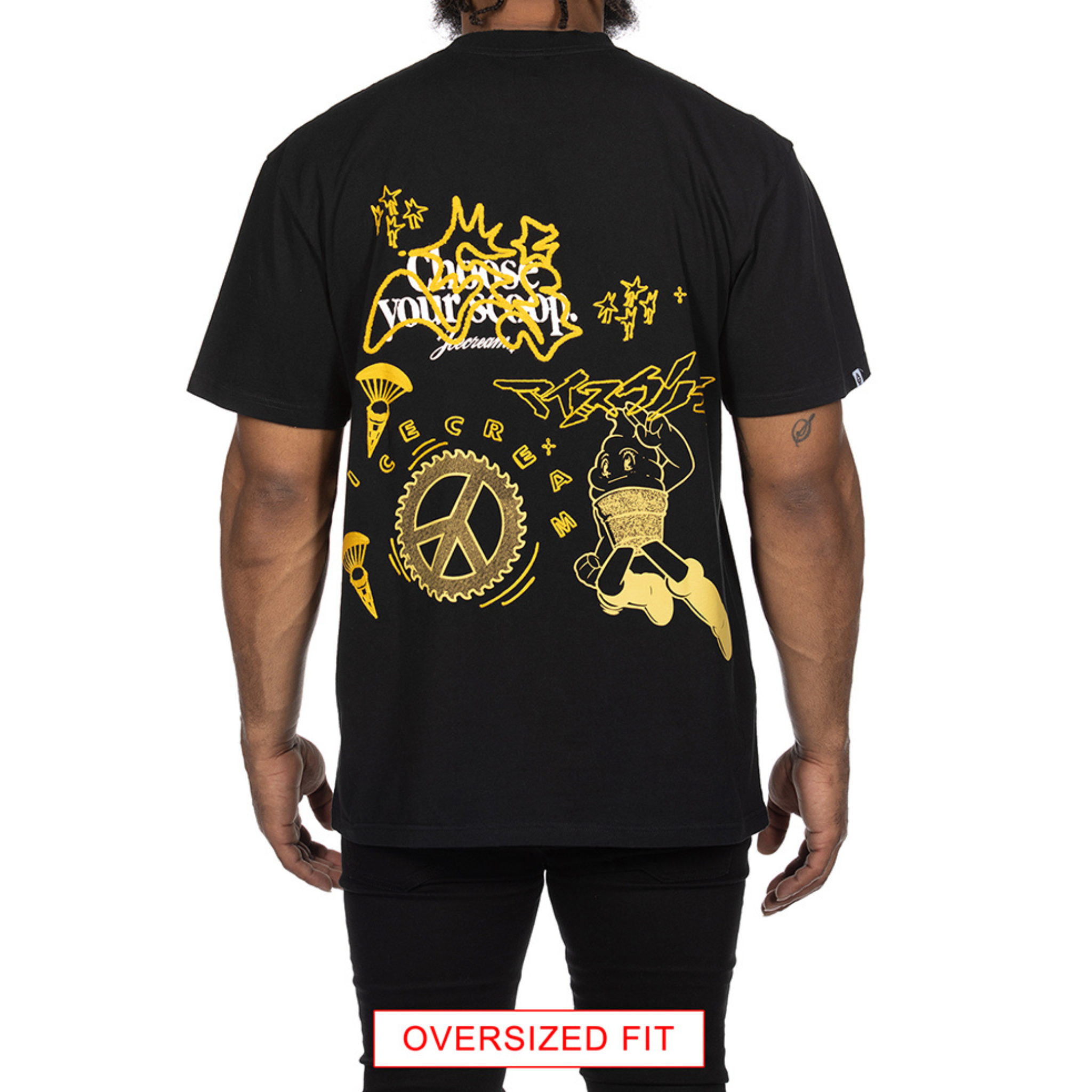 Icecream "Stars" SS Knit (Stretch Limo) - Ice Cream