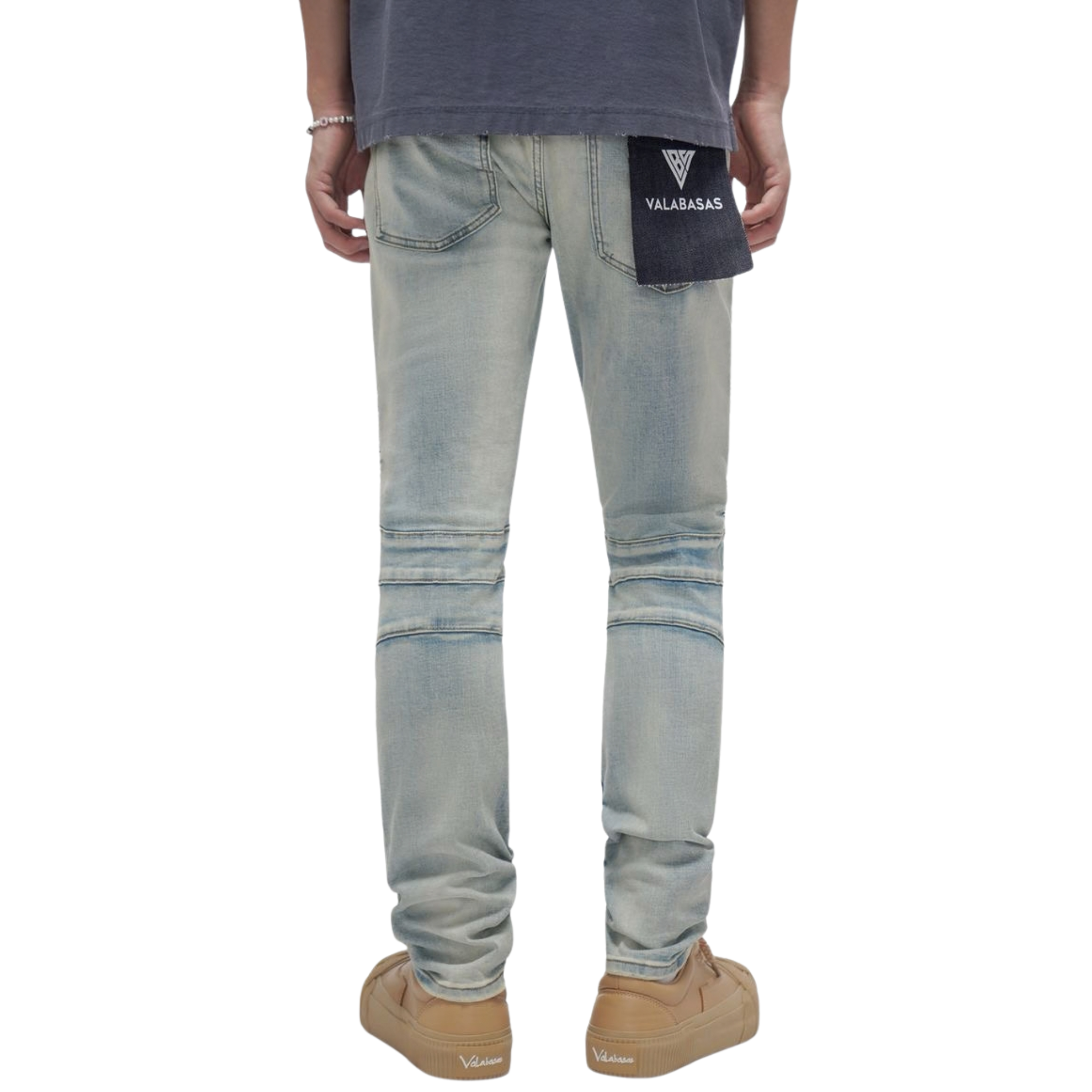 VALABASAS "Mr.Biker" Skinny Jeans (Lt. Wash)