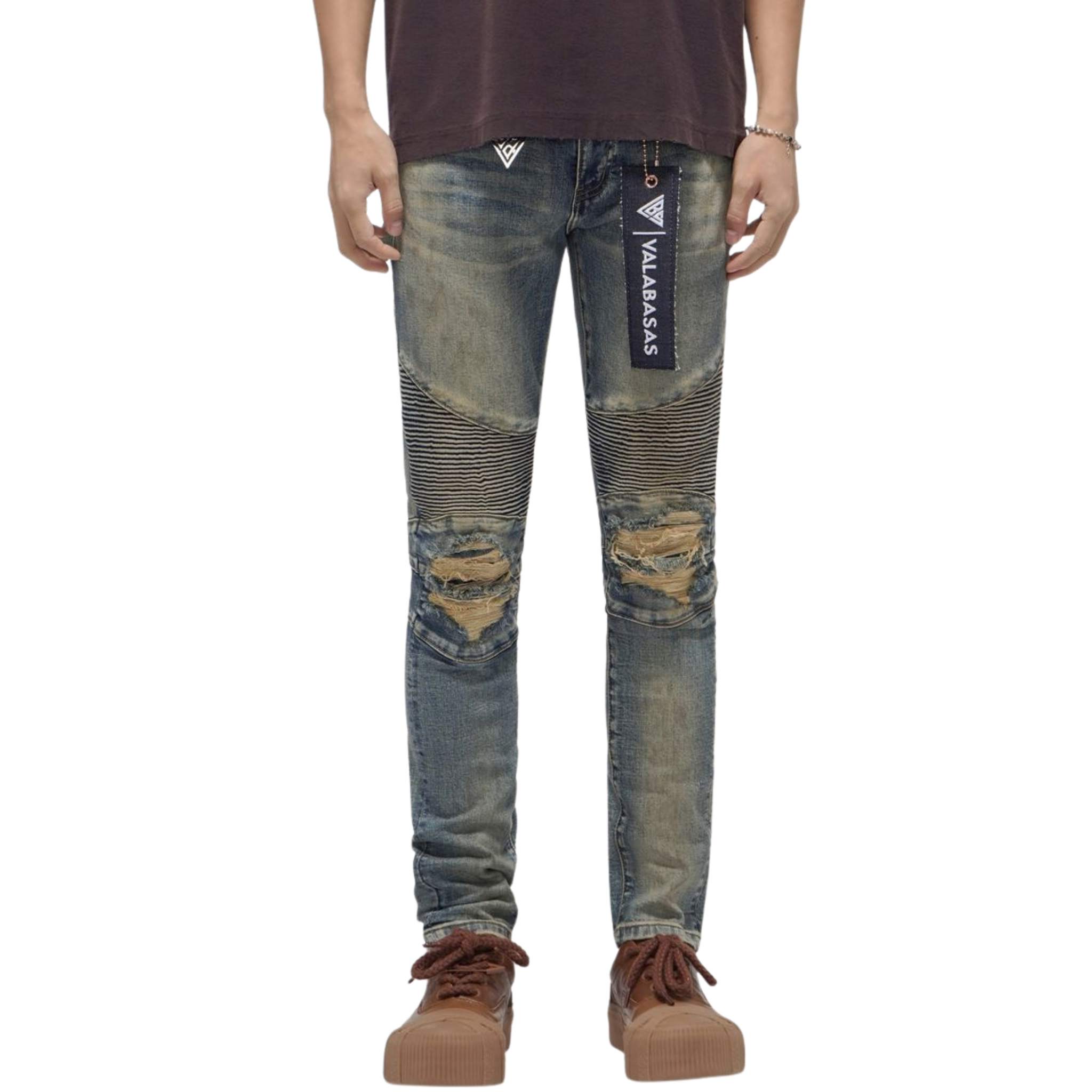 VALABASAS "Mr.Biker" Skinny Jeans (Vintage Blue)