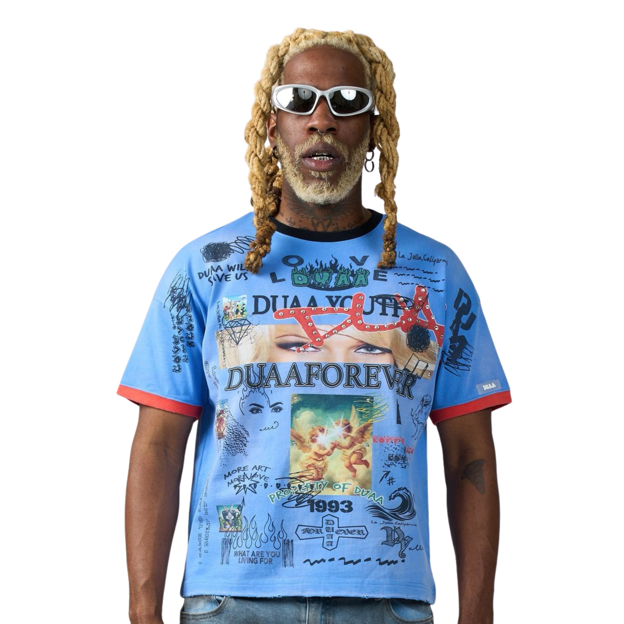 DUAA "THOUGHTS" SS Tee (Blue)