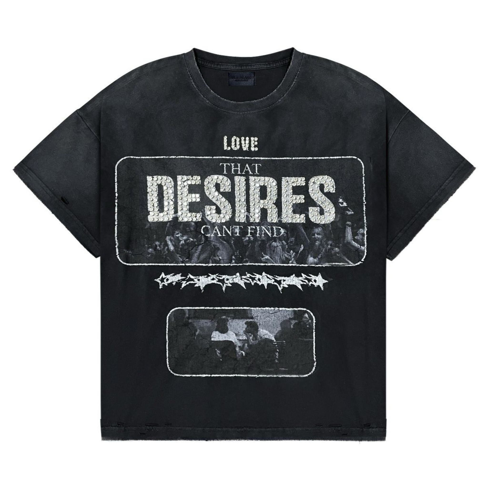 Stile De Amor "AMOR IN DESIRES" Tee (Black Wash) - Stile Amor De Galleria