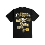 Outrank "Closed Mouths Don’t Get Fed" Heavyweight T-shirt (Black)