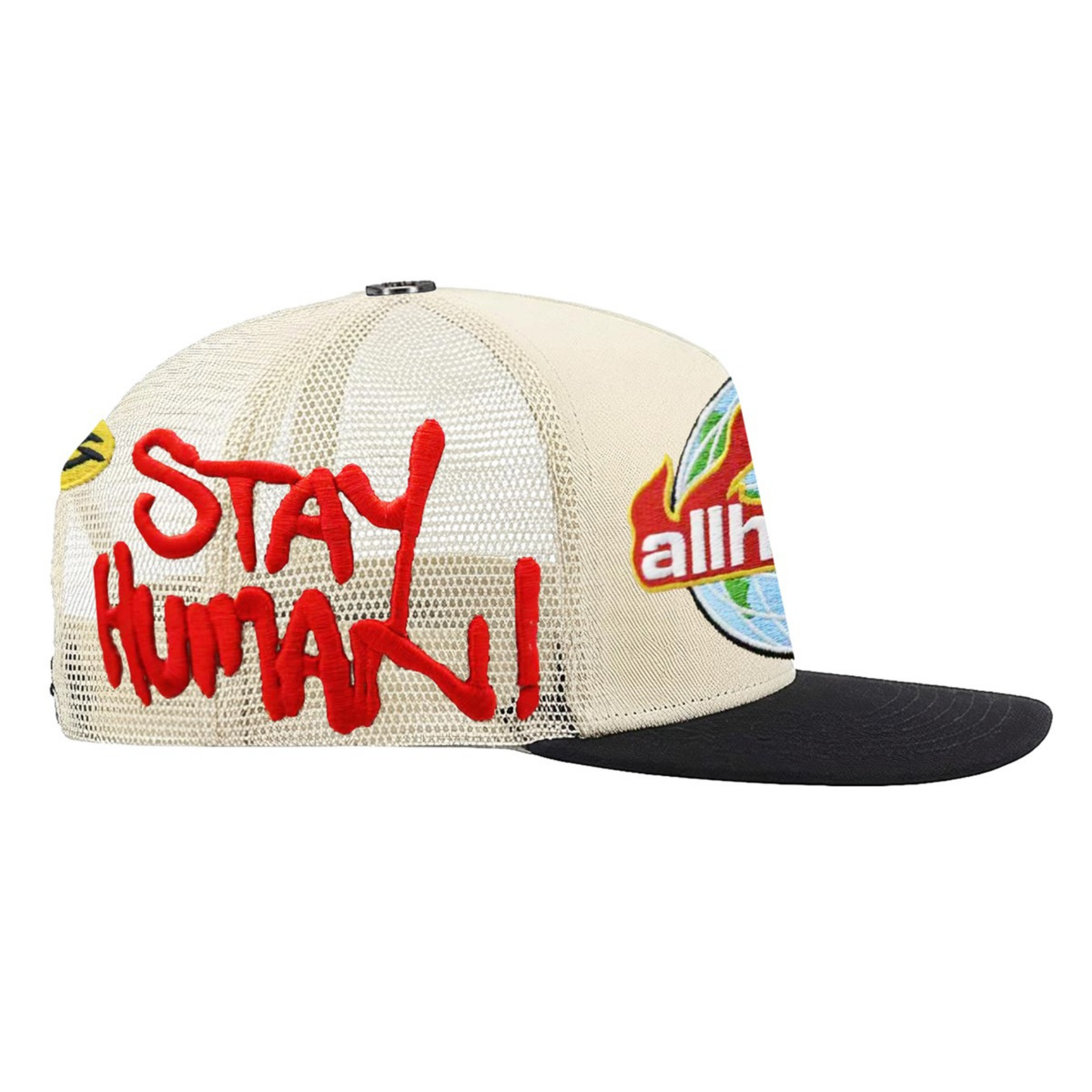 All Human "MANSON v2" Trucker (Cream/Black)