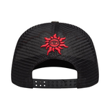 Godspeed GS Neo Trucker Hat (Black/Yellow/Red) - Godspeed