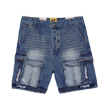 Godspeed "Utility" Denim Shorts (Blue)