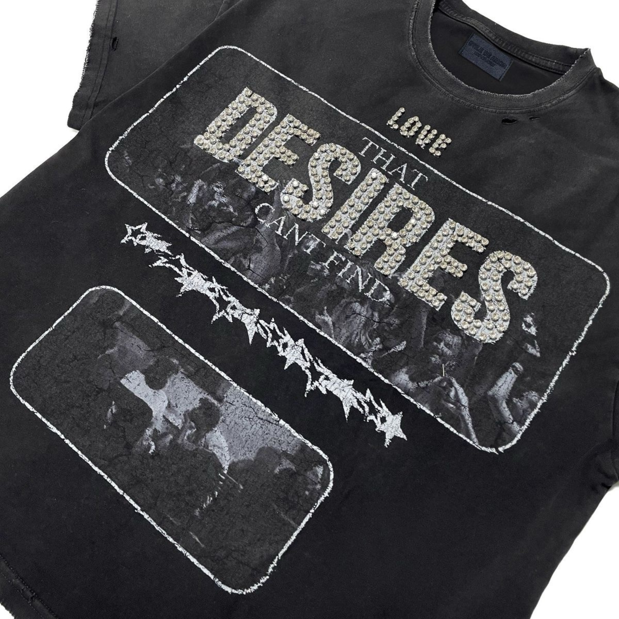 Stile De Amor "AMOR IN DESIRES" Tee (Black Wash) - Stile Amor De Galleria