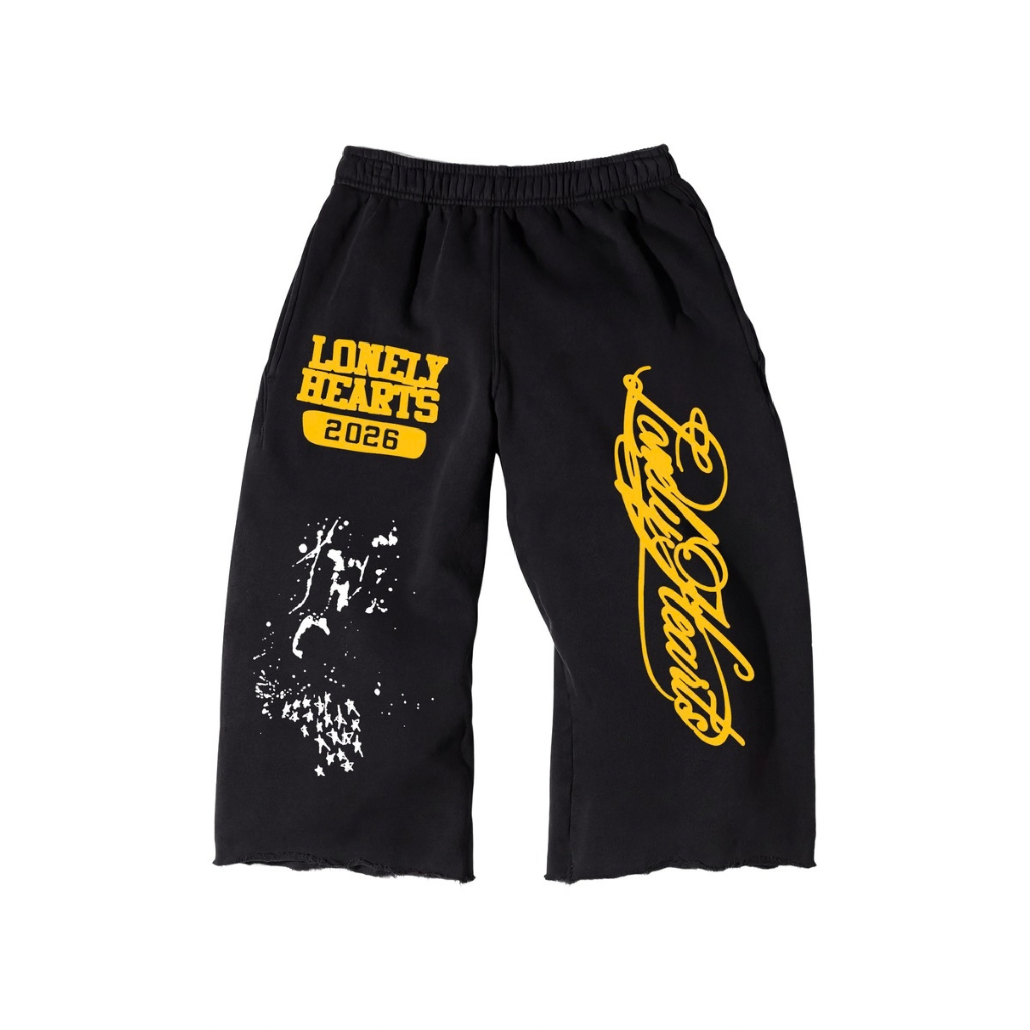Lonely Hearts Club "Lonely Hearts"Long Shorts (Black)