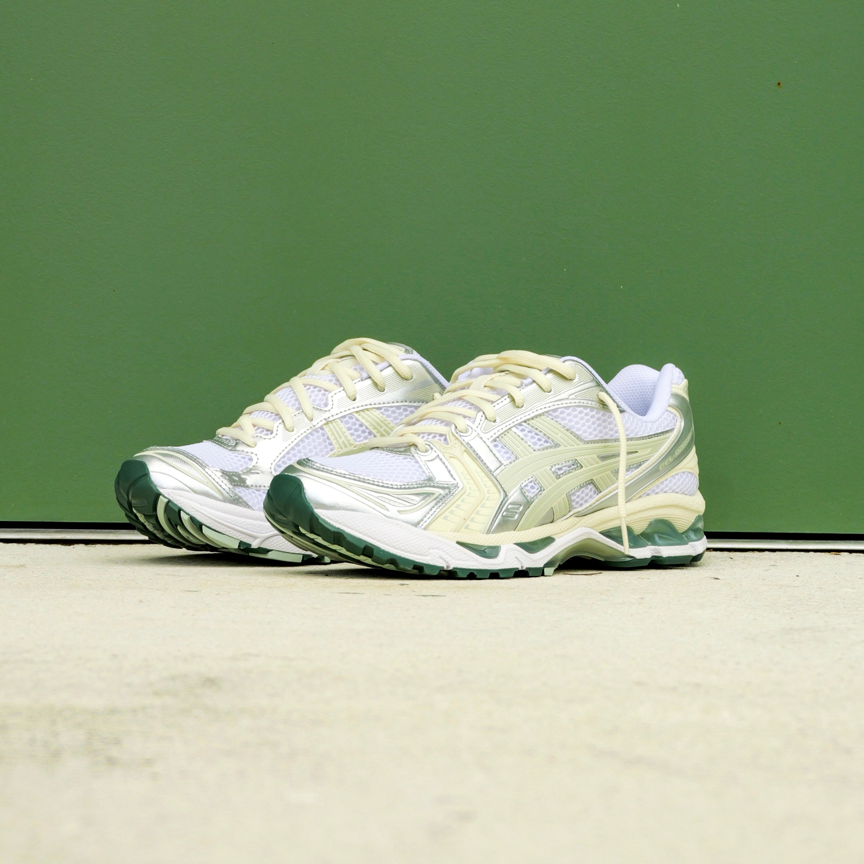Mens Asics Gel-Kayano 14 (White/Light Sage)