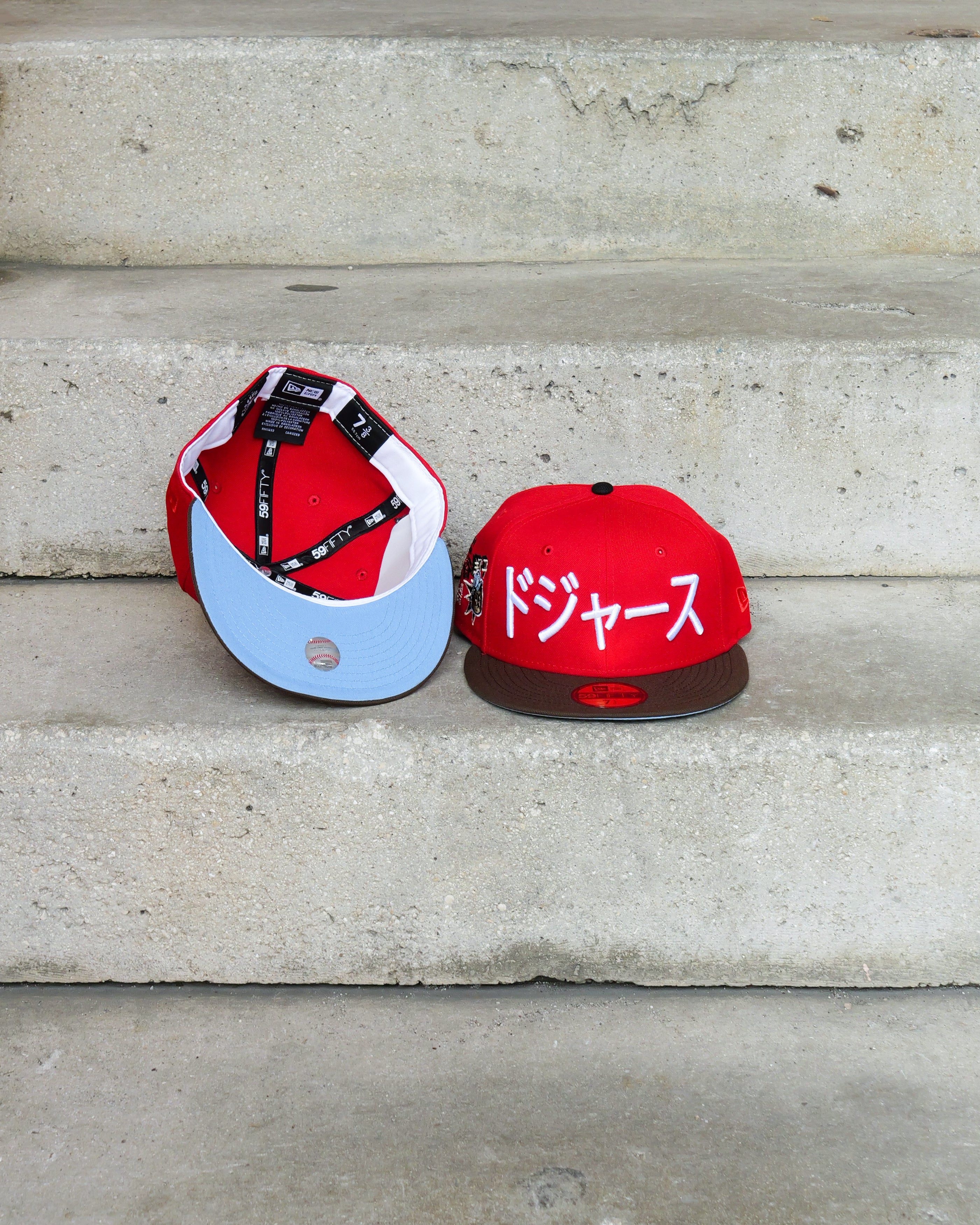 New Era Los Angeles Dodgers SHOHEI OHTANI Side Patch Fitted (Red/Walnut) - New Era