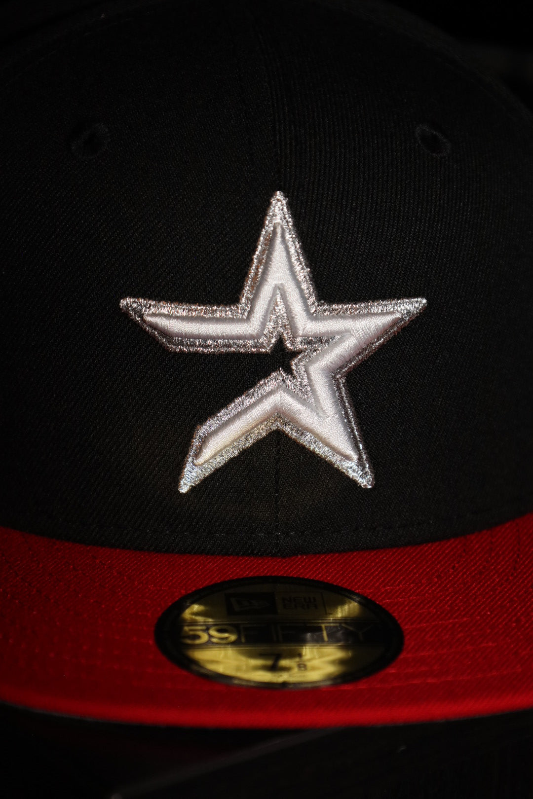 New Era Houston Astros 2000 Inaugural Season Side Patch Fitted (Black/Red)
