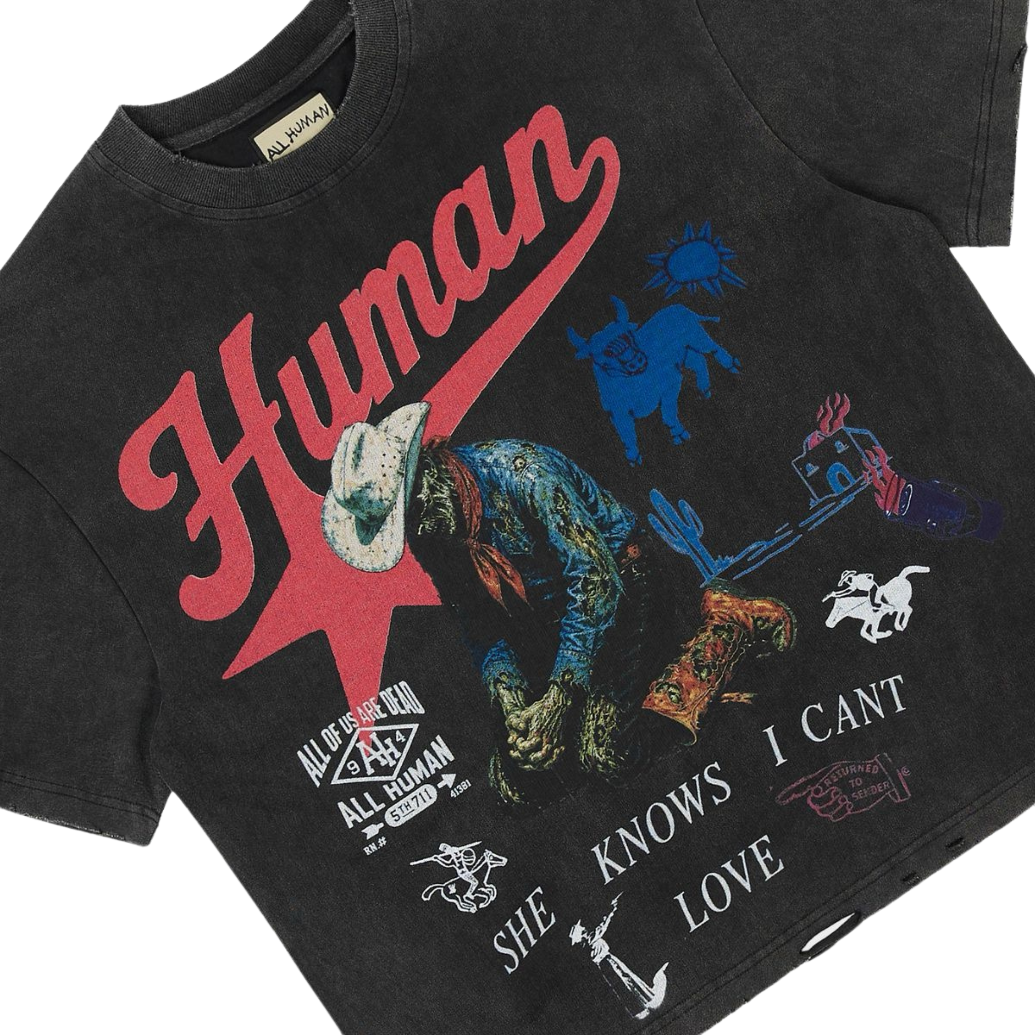 All Human "Love me, Hate Me v2" (Black) - All Human