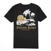 Mens Outrank Networking Paradise T-shirt (Black) - Outrank