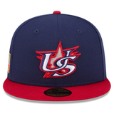 USA Baseball New Era 2026 World Baseball Classic 59FIFTY Fitted Hat - Navy/Red