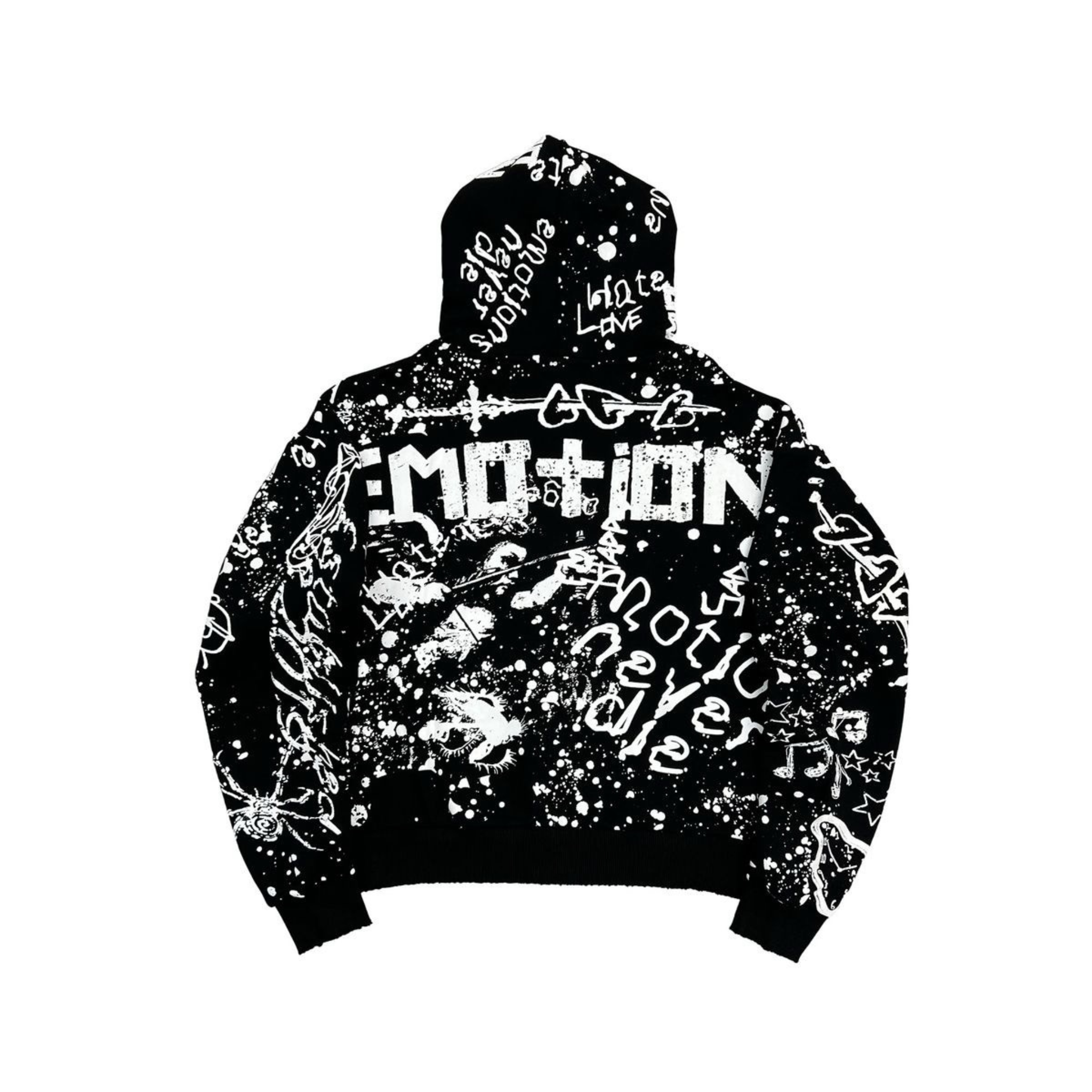 Mixed Emotion "Graffiti" Hoodie (Black) - Mixed Emotion