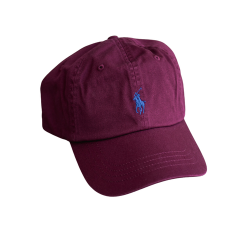Polo Ralph Lauren Horse Twill Ball Cap Burgundy SNEAKER TOWN