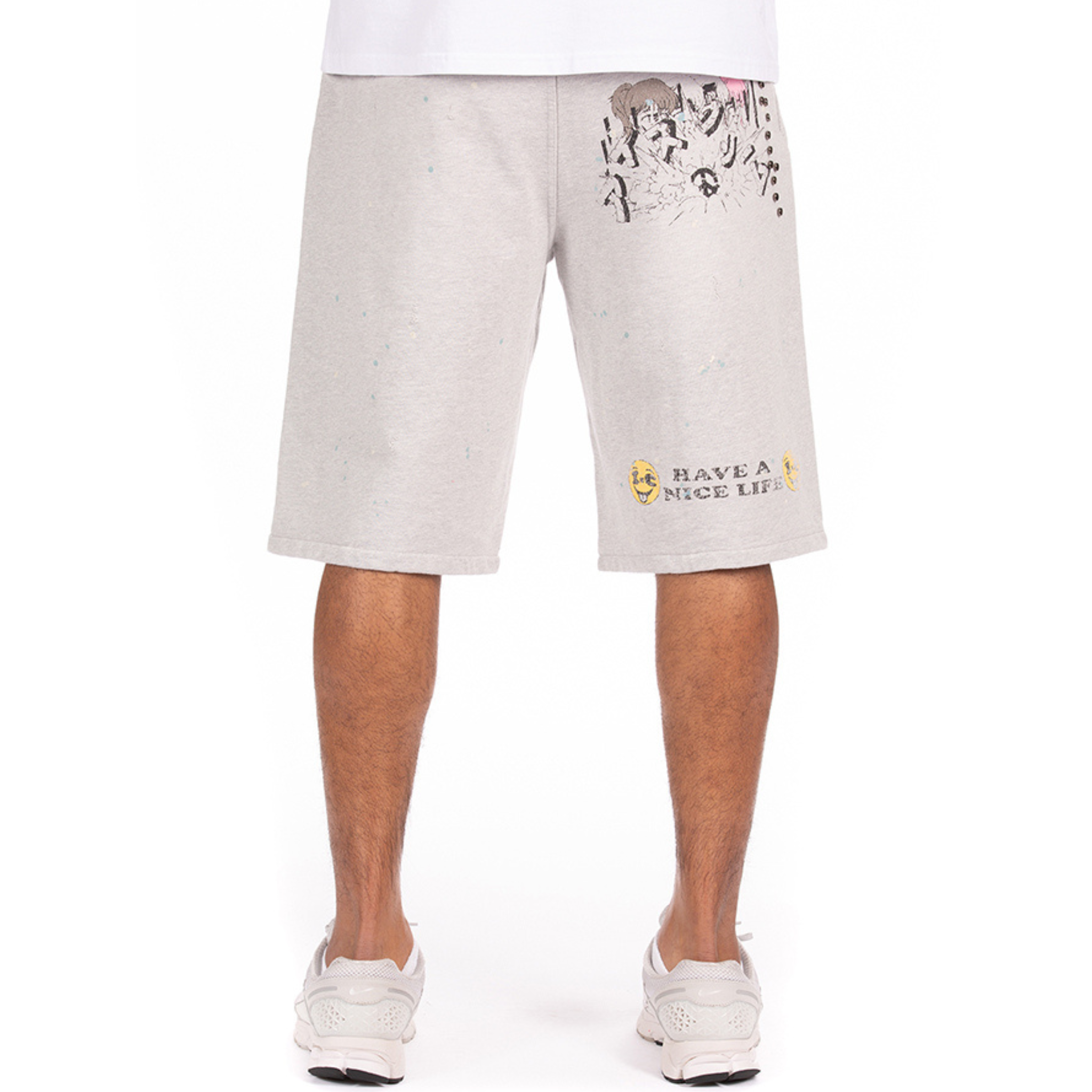 Icecream "Milkshake" Terry Shorts (Heather Grey)