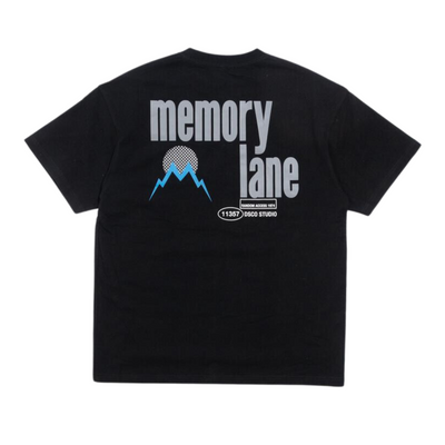 Memory Lane Lower Case Tee (Black) - Memory Lane