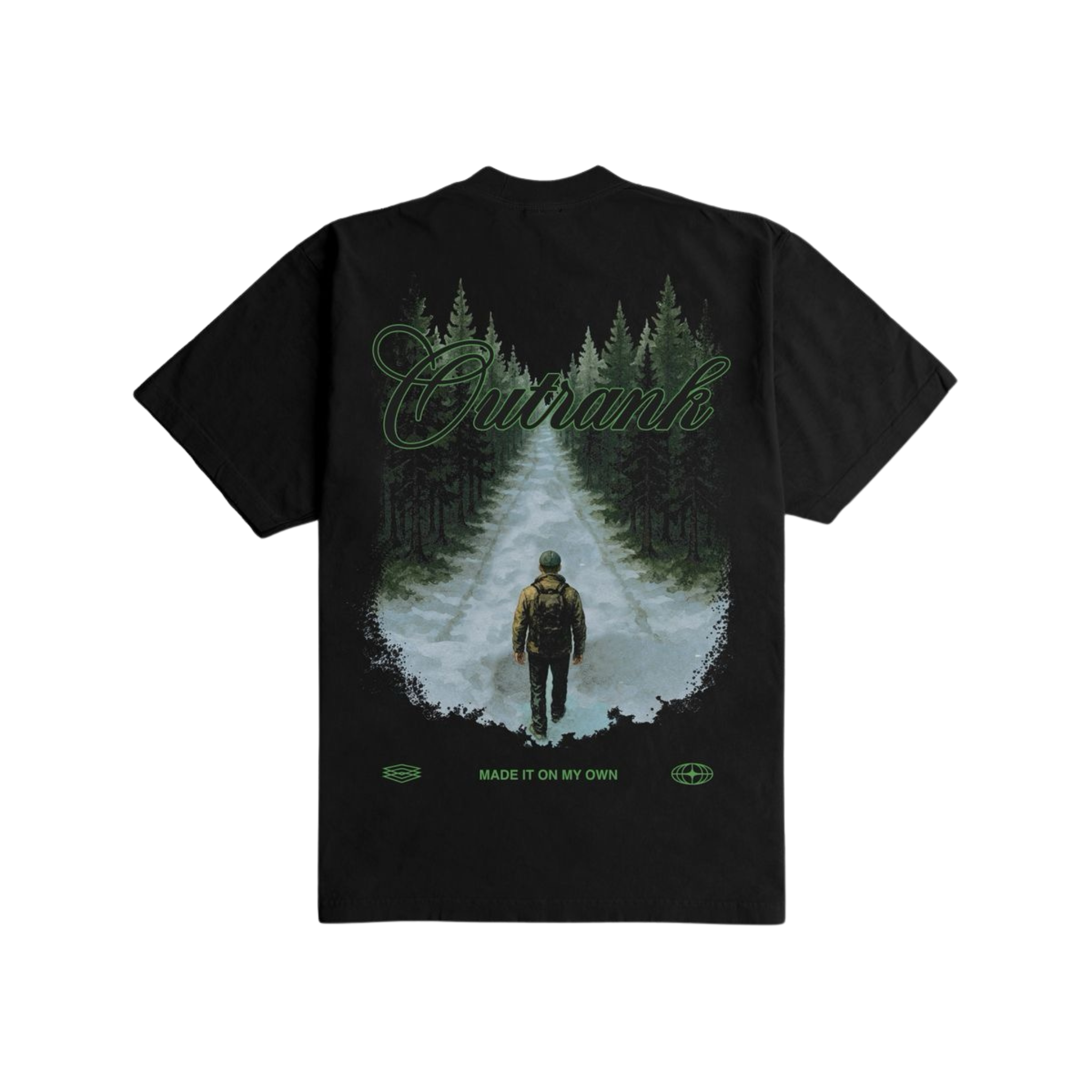 Outrank "Made it on My Own" Heavyweight T-shirt (Black)