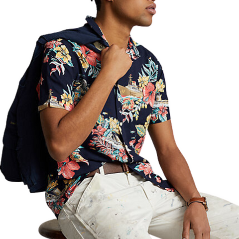 Polo ralph lauren classic fit best sale tropical shirt