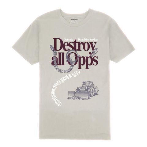 Outrank Destroy All Opps T-shirt (Sand) - Outrank