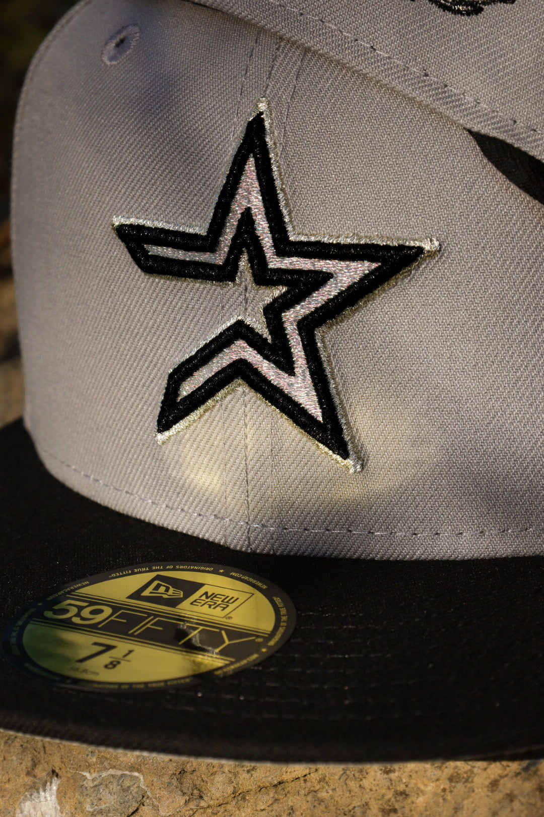 New Era Houston Astros 2005 World Series Side Patch Grey UV 59Fifty Fitted (Grey/Black)