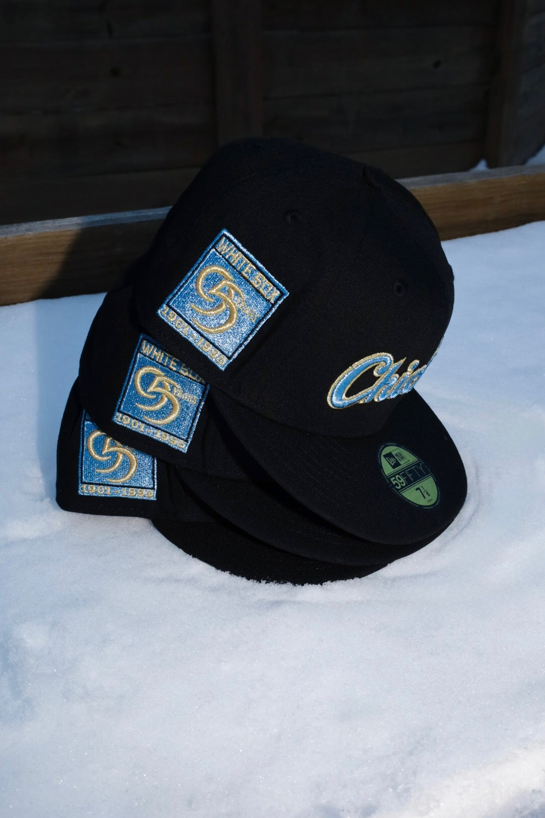 New Era Chicago White Sox 95th Anniversary Side Patch Fitted (Black) - New Era