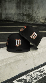 New Era Minnesota Twins 2014 ASG Side Patch Grey UV 59Fifty Fitted (Black)