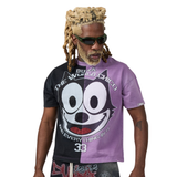 DUAA "CAT" SS Tee (Black/Purple)