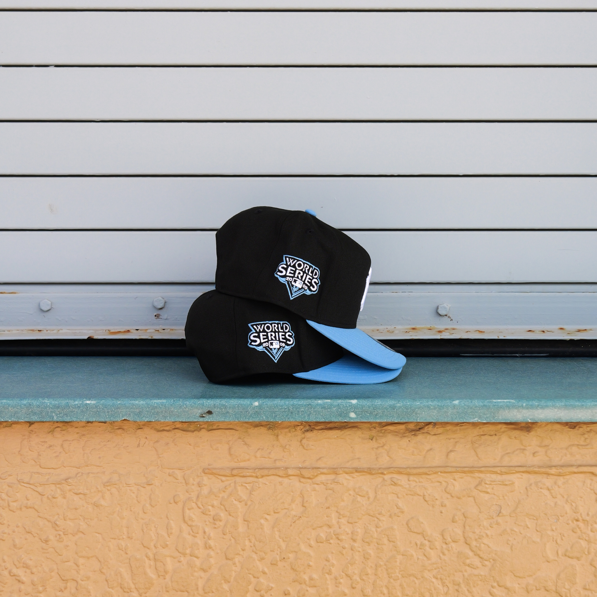 New Era New York Yankees 2009 World Series 9FIFTY A-Frame Snapback-(Black/Carolina) - New Era