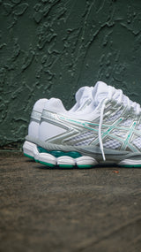 Mens Asics Gel-Cumulus 16 (White / Edamame Green)