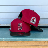 New Era Seattle Mariners 30th Anniversary Grey UV 9Fifty A-Frame Snapback (Dark Red/Black)