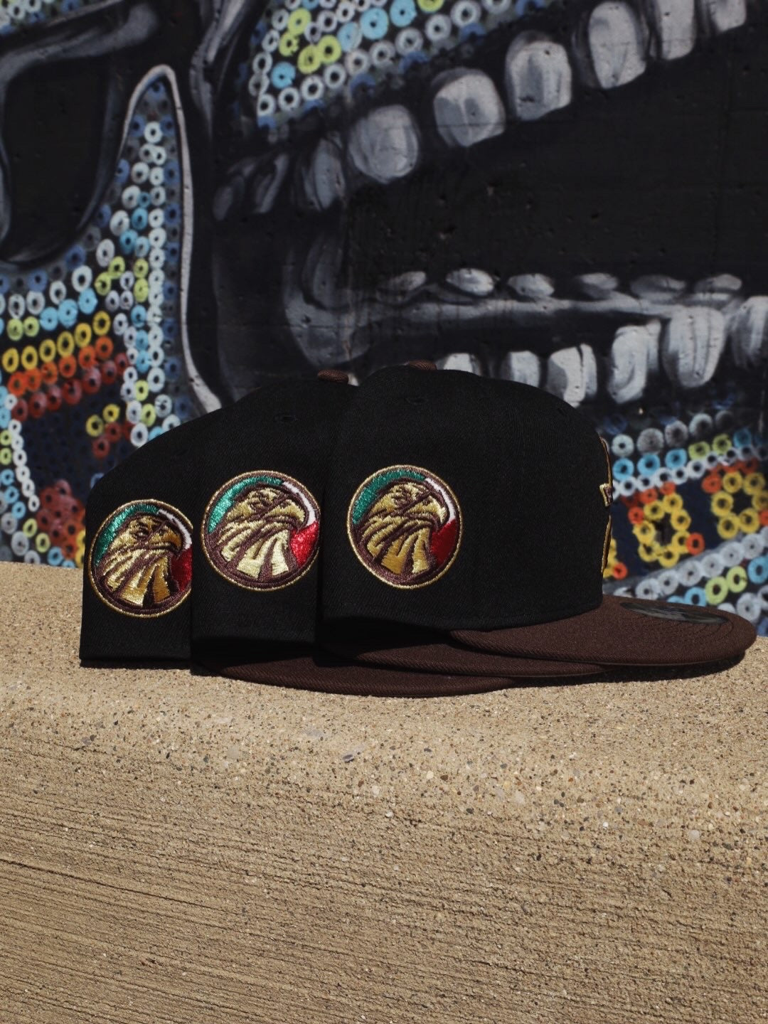 New Era Houston Astros Mexico Agila Side Patch Grey UV 59Fifty Fitted (Black/Walnut)