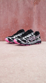 Mens Asics Gel-Cumulus 16 (Black/ Dragon Fruit)
