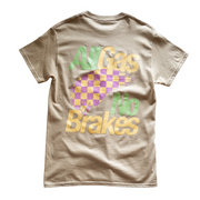 Outrank All Gas No Brakes T-shirt (Khaki) - Outrank