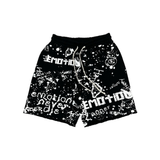Mixed Emotion "Graffiti" Shorts (Black) - Mixed Emotion