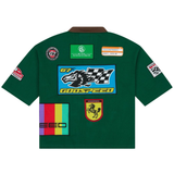 Godspeed "Grc" Quarter Zip Short Sleeve Polo (Green Brown)