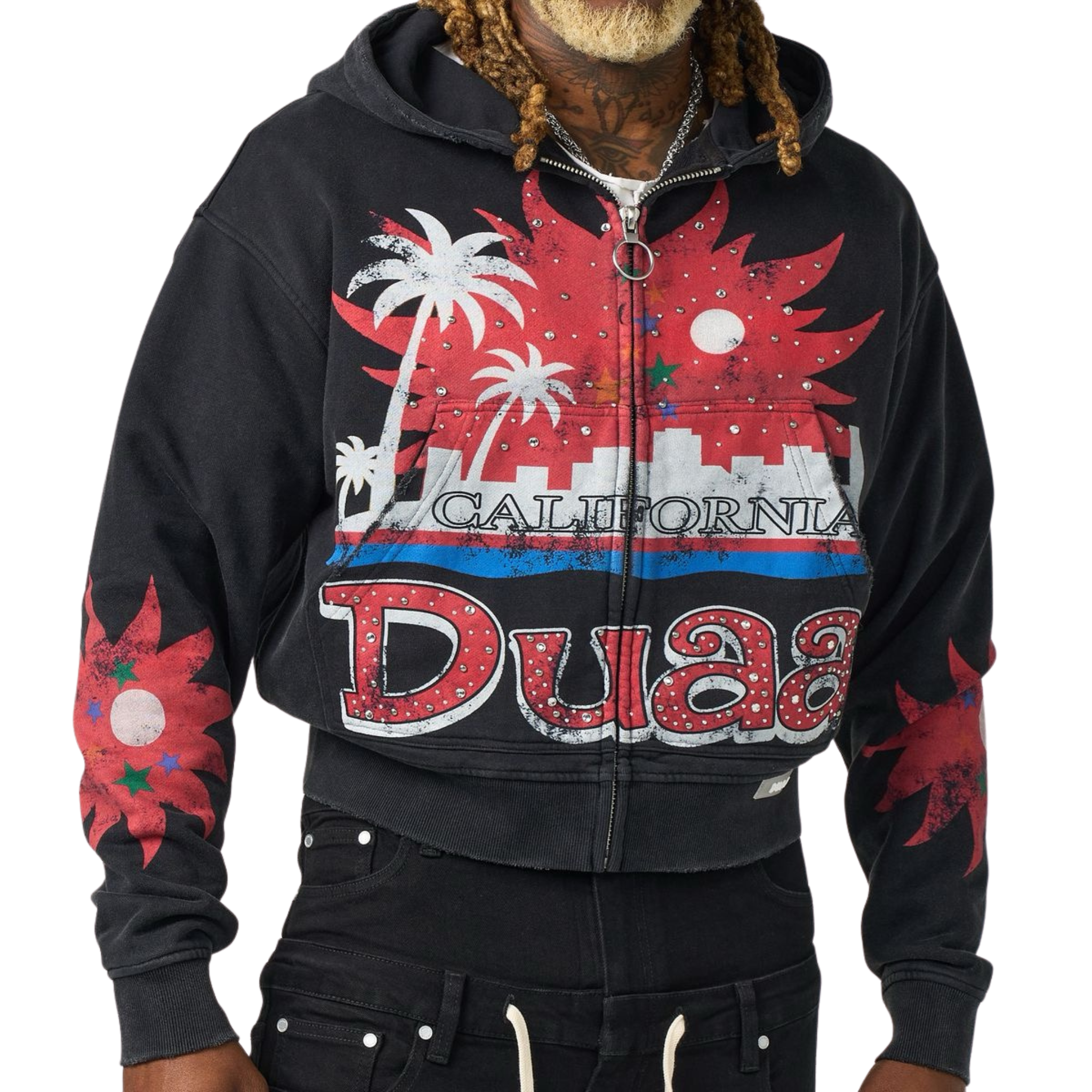 DUAA "Dreams" Zip Up Hoodie (Black)