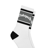 Godspeed Og Logo Striped Sock (White/Grey) - Godspeed